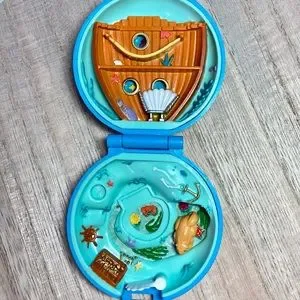 Polly Pocket Bluebird 1992 – Jeweled Sea Saphir – Complet Et Comme Neuf